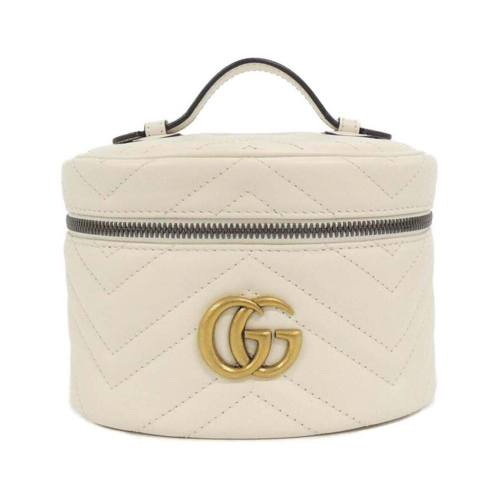 GUCCI White GG Marmont Bag